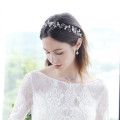 Rhinestone Pearl Elastic Headband Wedding Bride For Women Girls Luxury Hair Accessories Korean Hairband Feast Party Birthday